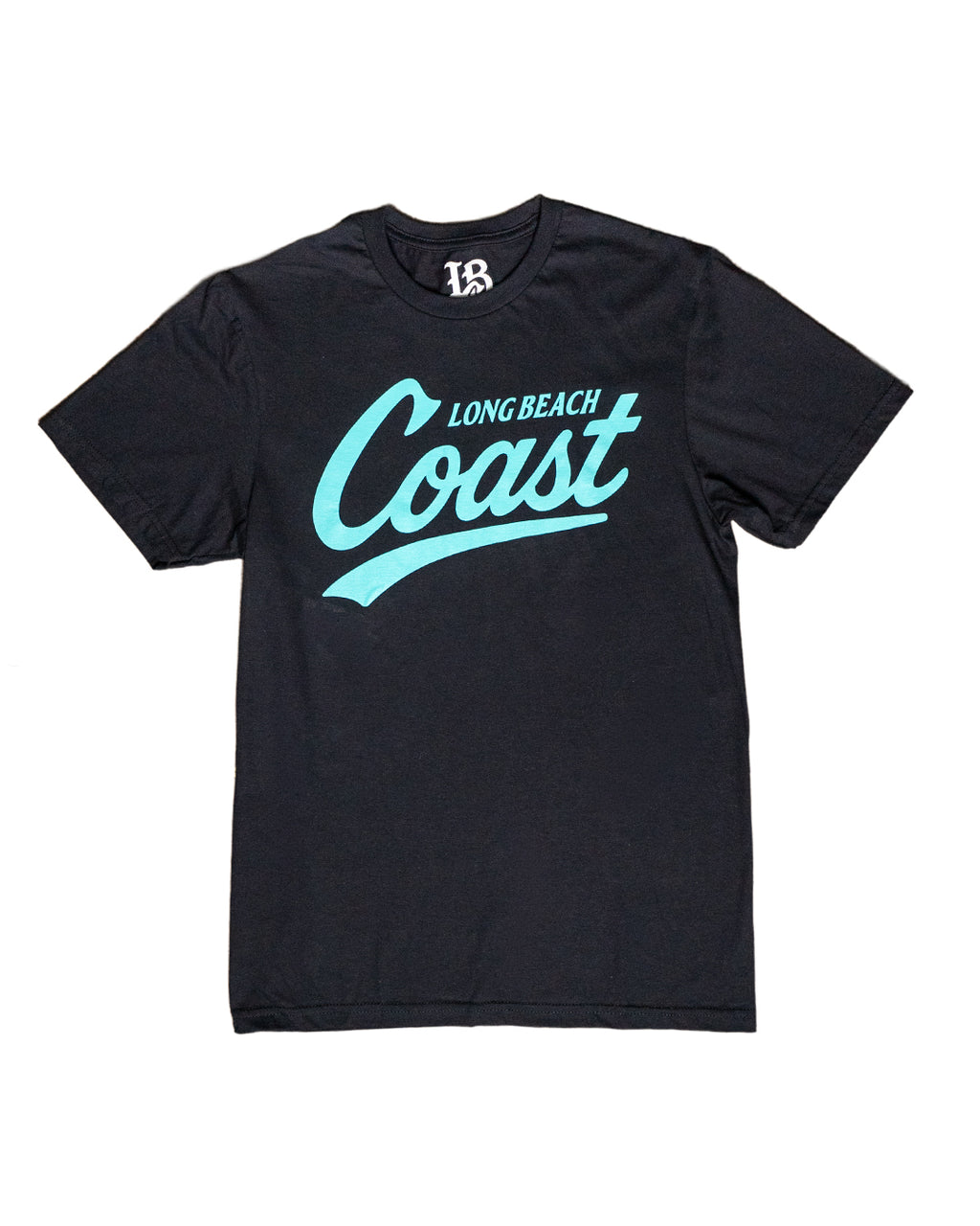 Long Beach Coast Logo Adult Black T-Shirt