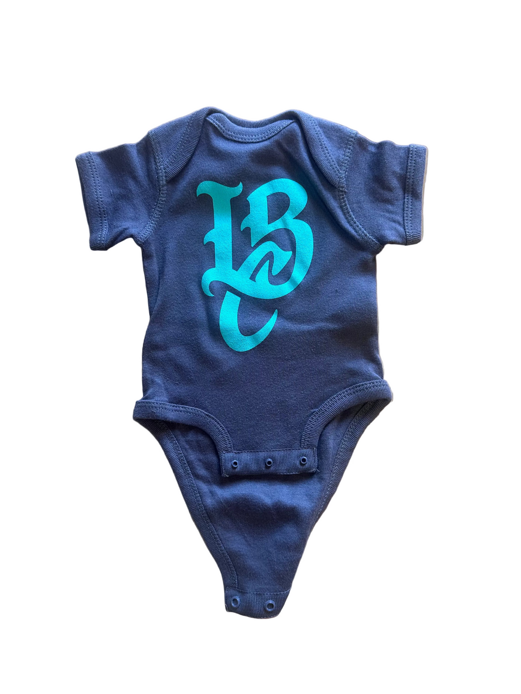LBC Logo Baby Charcoal Onesie