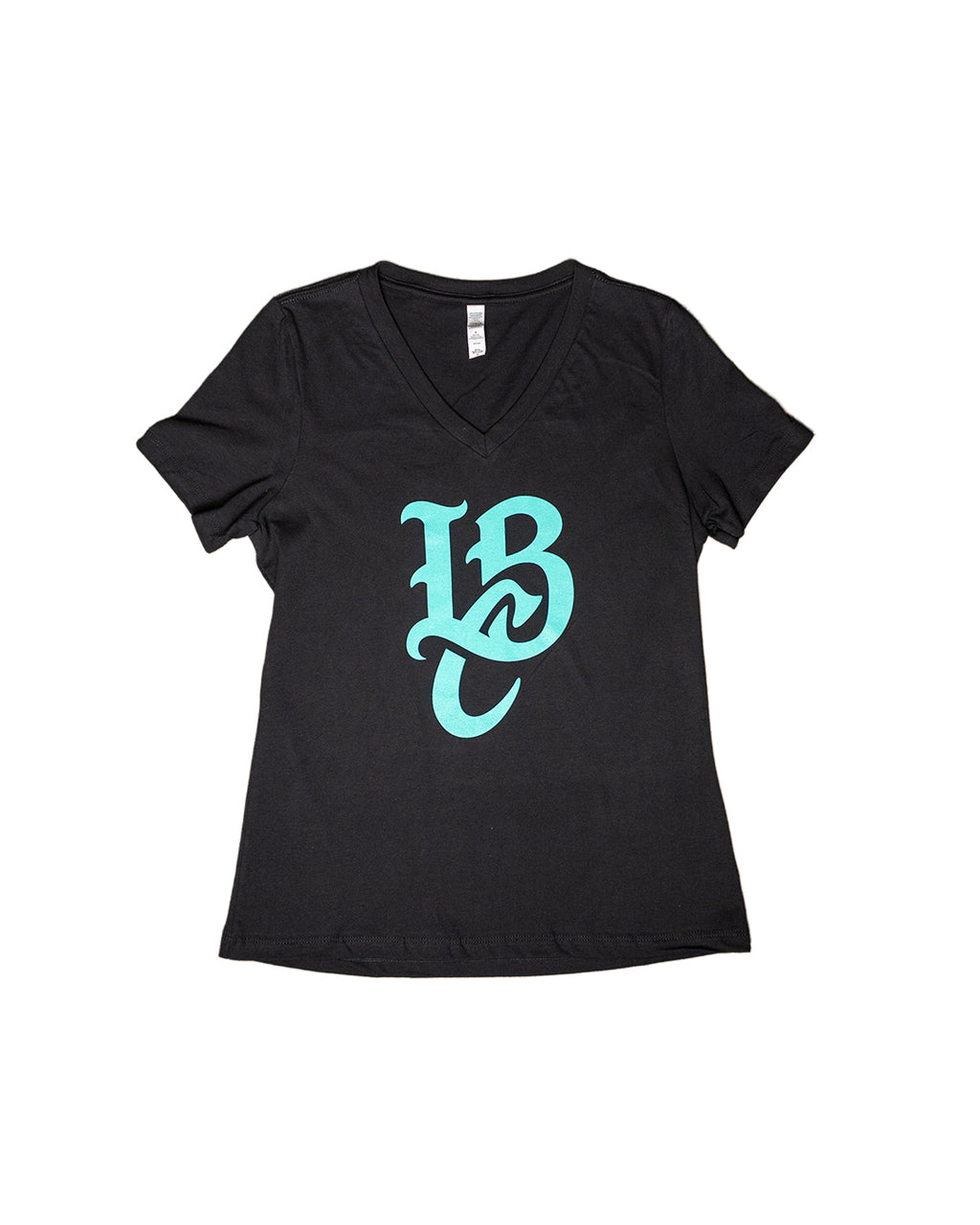 LBC Logo Women's Black V-neck Shirt