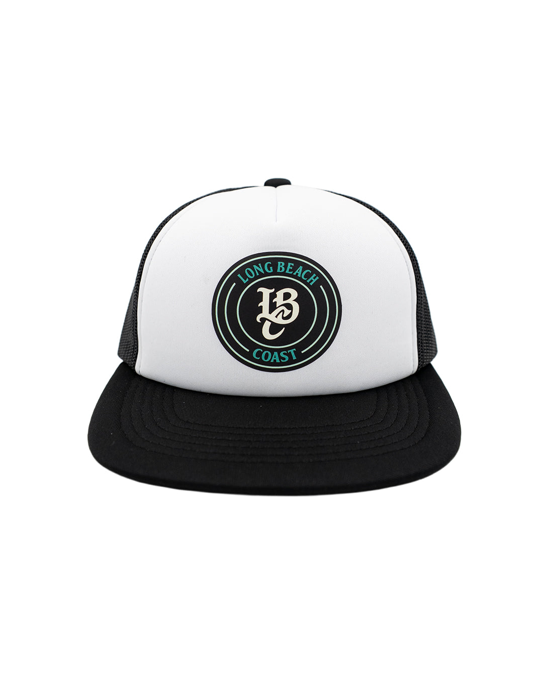 Kids LBC Patch White & Black Foam Trucker Curved Bill Snapback