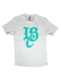 LBC Logo Adult Heather White Tri-Blend T-shirt