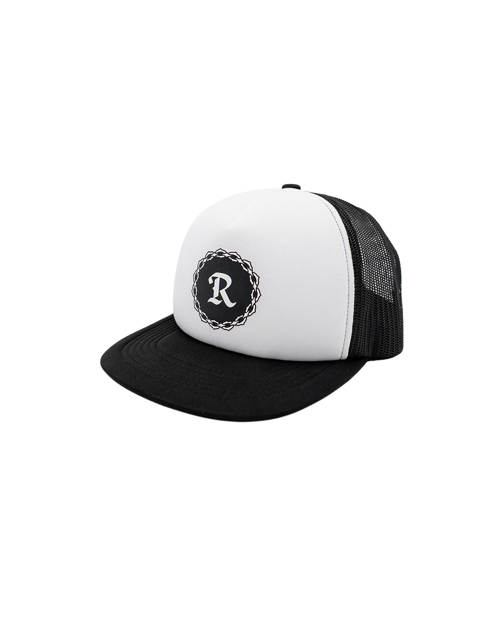 Kids Long Beach Regulators "R" Chain White & Black Foam Trucker Snapback Hat
