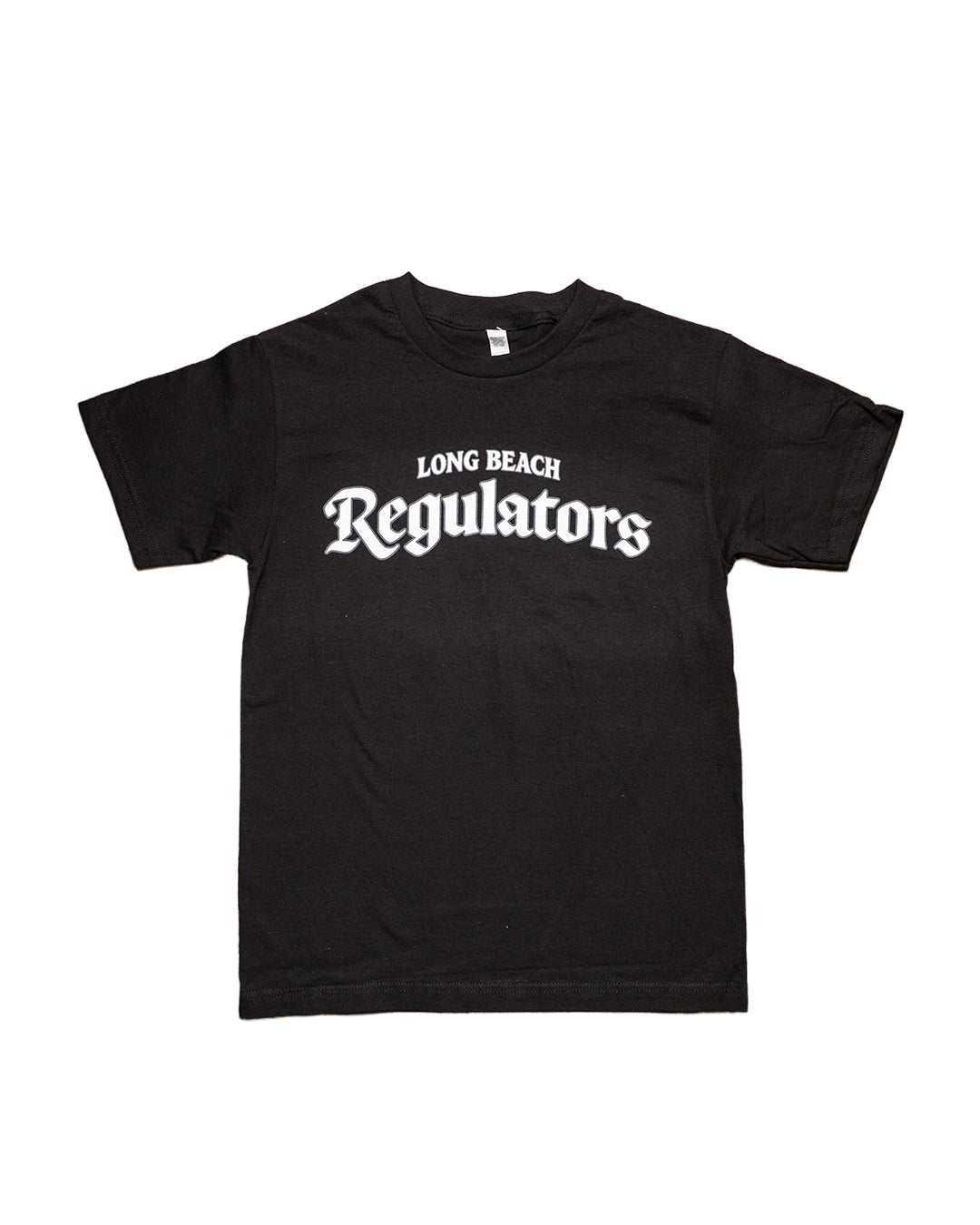 Long Beach Regulators Logo Adult Black T-shirt