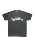 Long Beach Regulators Logo Adult Vintage Black T-shirt